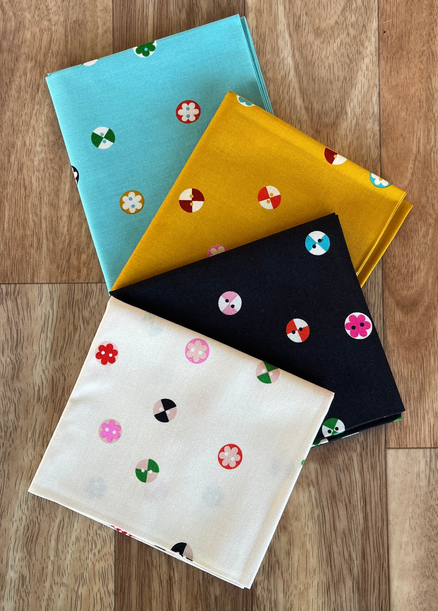 1800 Notion Buttons Fat Quarter Bundle a Collaborative Collection by Ruby Star Society