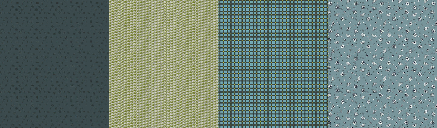 Greenstone Seafoam 18227 by Jen Kingwell for Moda (sold in 25cm increments)