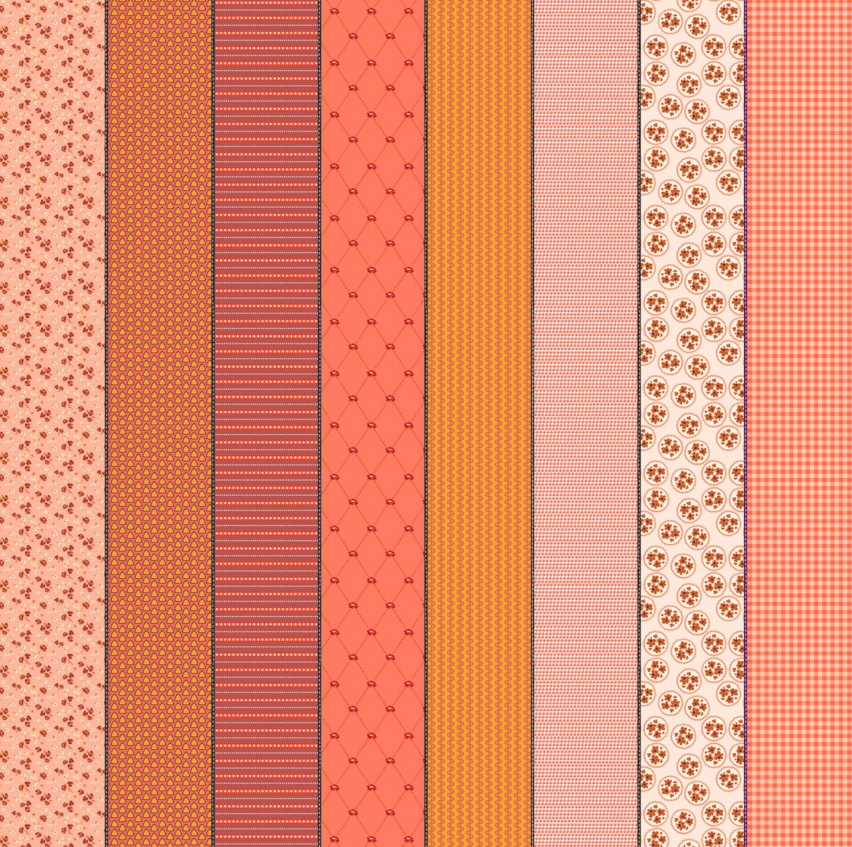 Gathered Lollies Seven Blender Hazel M1829611 by Jen Kingwell for Moda Fabrics (sold in 25cm increments)