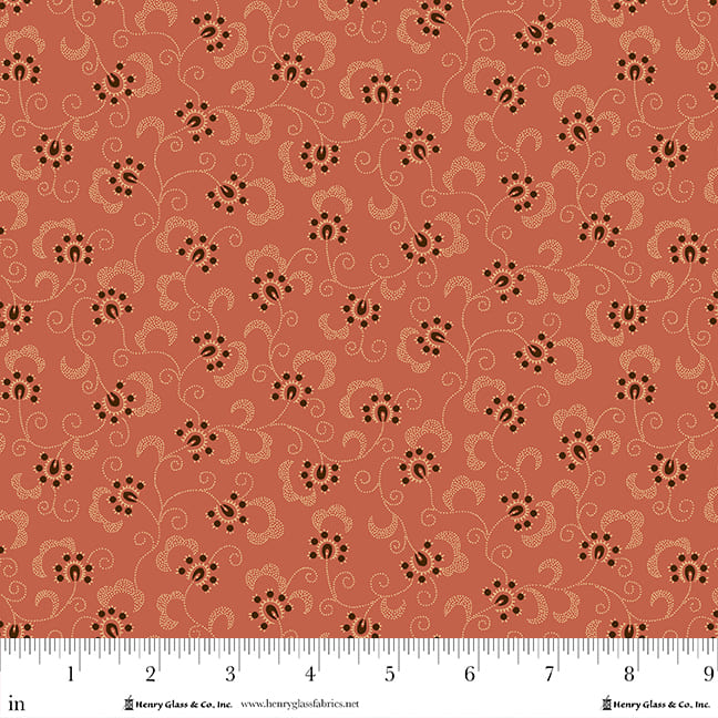 Pennyberry Farm Pink Florals 2013-22 by Kim Diehl for Henry Glass Fabrics (sold in 25cm increments)