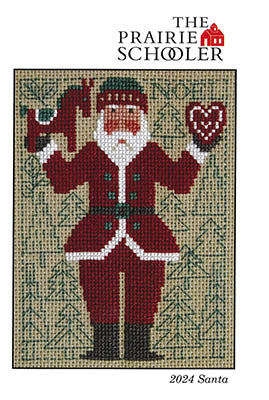 2024 Santa Cross Stitch Pattern by The Prairie Schooler
