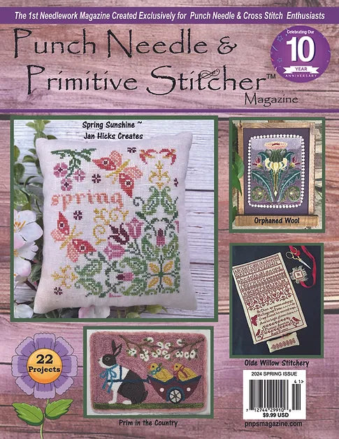 Punch Needle & Primitive Stitcher Magazine Spring 2024 Issue
