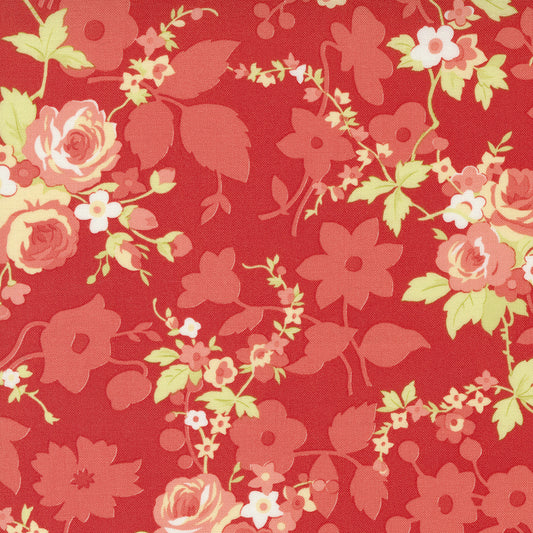 Fruit Cocktail Cherry Summer Floral M2046015 by Figtree Quilts for Moda (sold in 25cm increments)