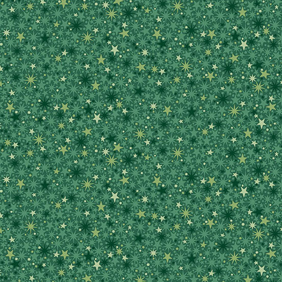 The Nutcracker Twinkle Green M225G by Makower UK (sold in 25cm increments)