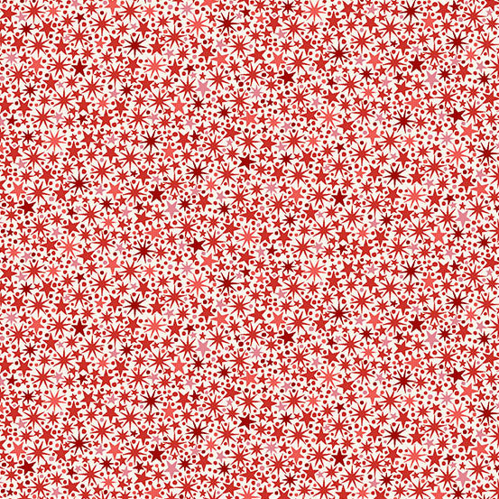 The Nutcracker Twinkle Cream Red M225QR by Makower UK (sold in 25cm increments)