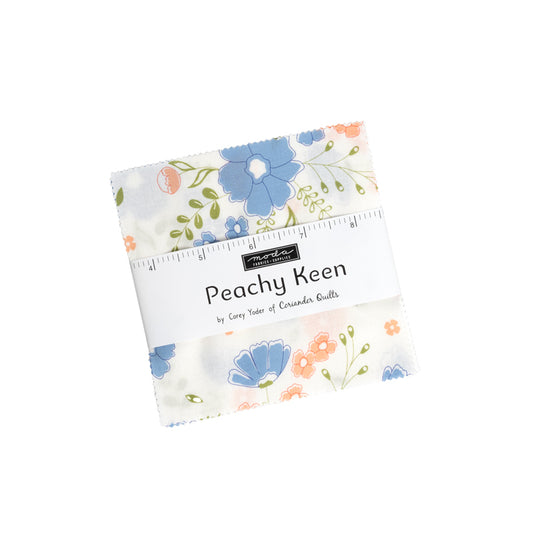Peachy Keen Charm Packs by Corey Yoder of Coriander Quilts for Moda fabrics