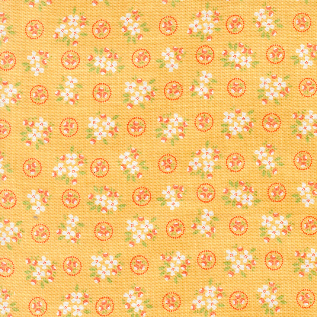 Cali & Co Golden Rod Posie M2919115 by Coriander Quilts for Moda Fabrics (sold in 25cm increments)