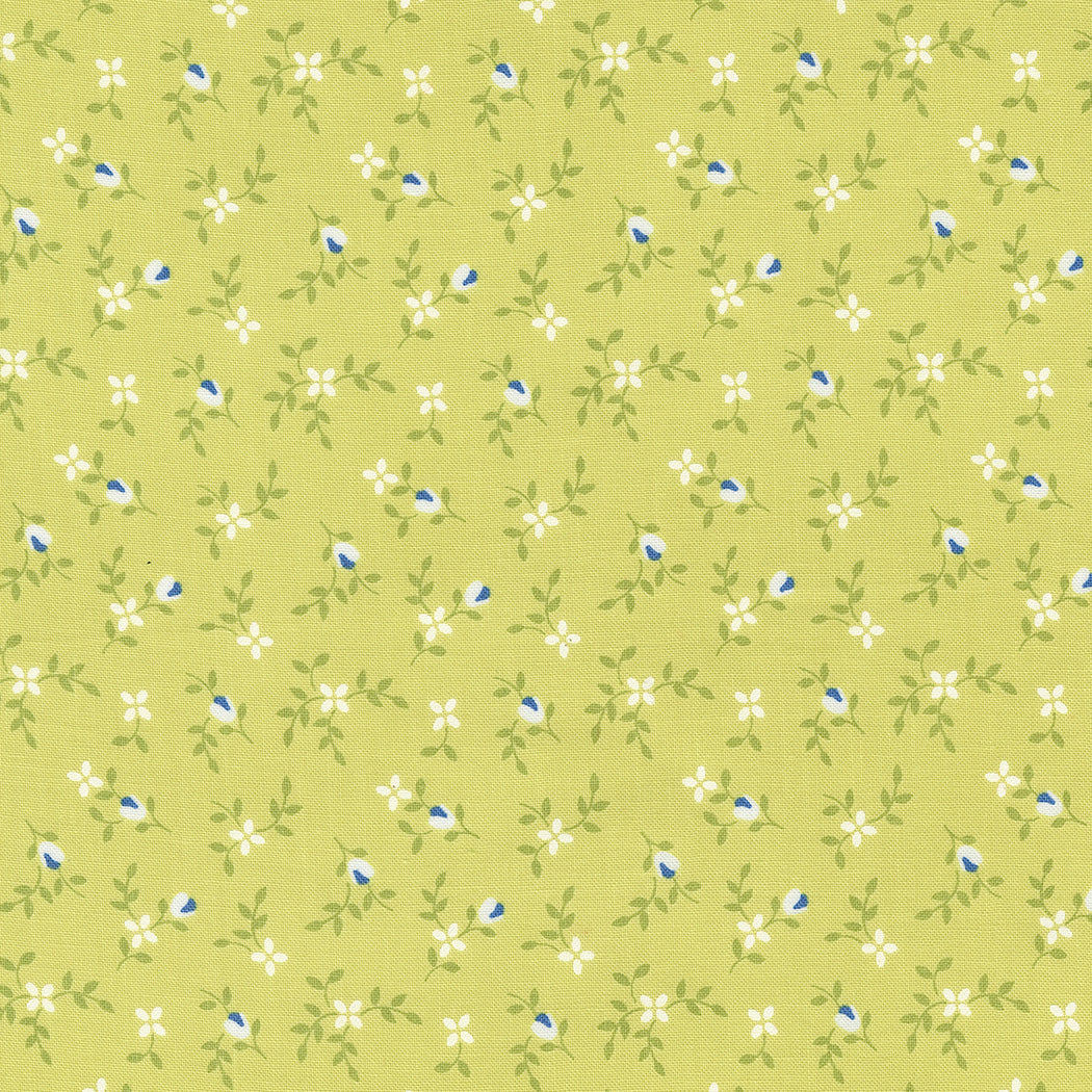 Cali & Co Light Lime Vine & Bud M2919238 by Coriander Quilts for Moda Fabrics (sold in 25cm increments)