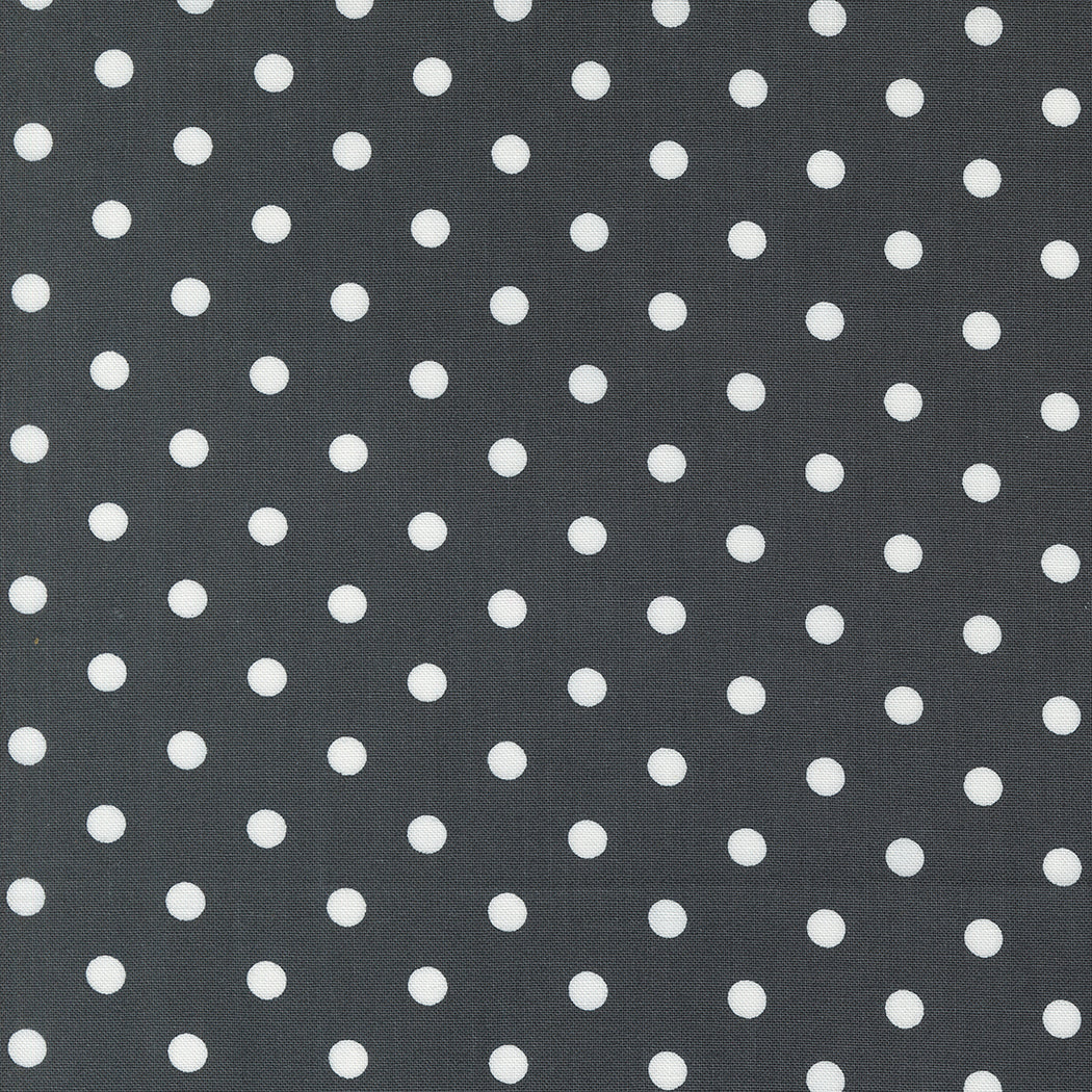 Coriander Colors Black Big Dots M2920431 by Corey Yoder for Moda Fabrics (sold in 25cm increments)