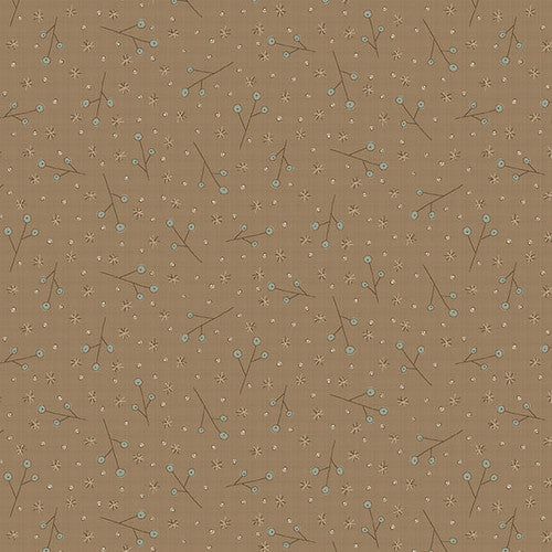 Down Tinsel Lane Cocoa Berry Stalks 3212-38 by Anni Downs for Henry Glass Fabrics (sold in 25cm increments)