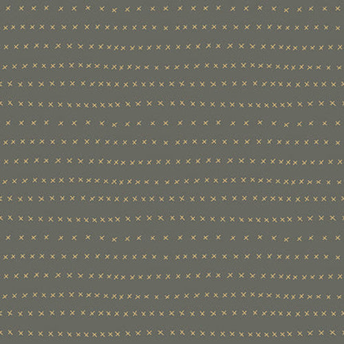 Down Tinsel Lane Dk Blue Cross Lines 3214-77 by Anni Downs for Henry Glass Fabrics (sold in 25cm increments)