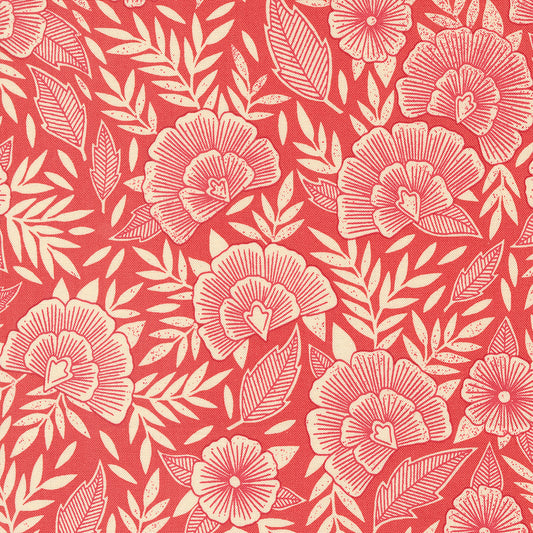 Flower Press Ginger Scattered Florals by Katharine Watson of Moda fabrics (sold in 25cm increments)