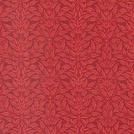 Flower Press Crimson Leaves Stripe by Katharine Watson of Moda fabrics (sold in 25cm increments)