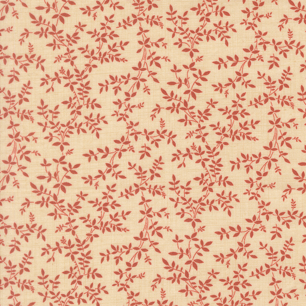 Le Jardin Rouge Jonquille Vine Pearl M3615615 by French General for Moda Fabrics (Sold in 25cm increments)