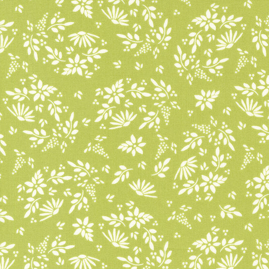 Favorite Things Chartreuse Amaryllis M3765025 by Sherri and Chelsi for Moda Fabrics (sold in 25cm increments)