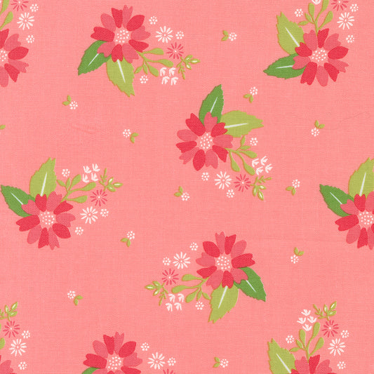 Strawberry Lemonade Floral Carnation M3767112 from Sherri & Chelsi for Moda Fabrics (sold in 25cm increments)