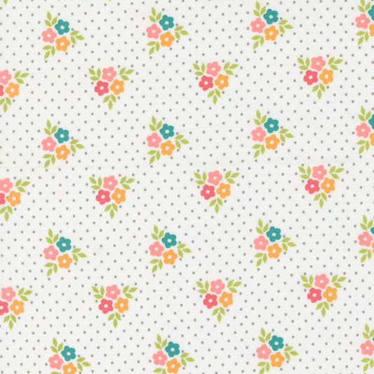 Strawberry Lemonade Bouquet Floral Cloud M3767211 from Sherri & Chelsi for Moda Fabrics (sold in 25cm increments)