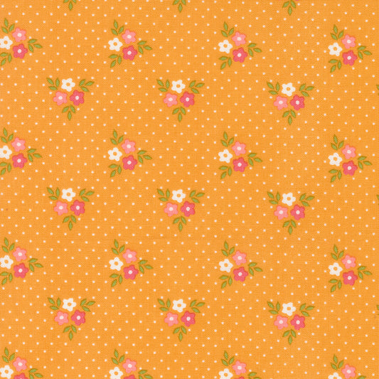 Strawberry Lemonade Bouquet Floral Apricot M3767216 from Sherri & Chelsi for Moda Fabrics (sold in 25cm increments)