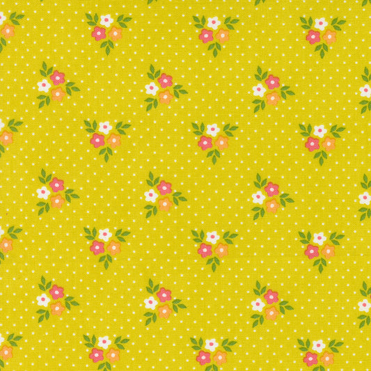 Strawberry Lemonade Bouquet Floral Lemonade M3767218 from Sherri & Chelsi for Moda Fabrics (sold in 25cm increments)