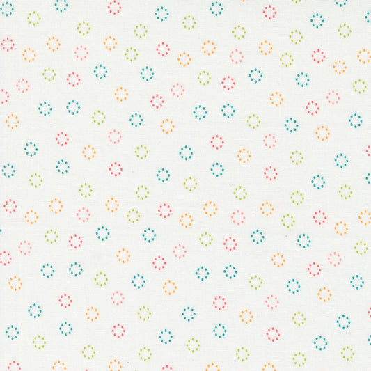 Strawberry Lemonade Daisy Dots Cloud M3767711 from Sherri & Chelsi for Moda Fabrics (sold in 25cm increments)