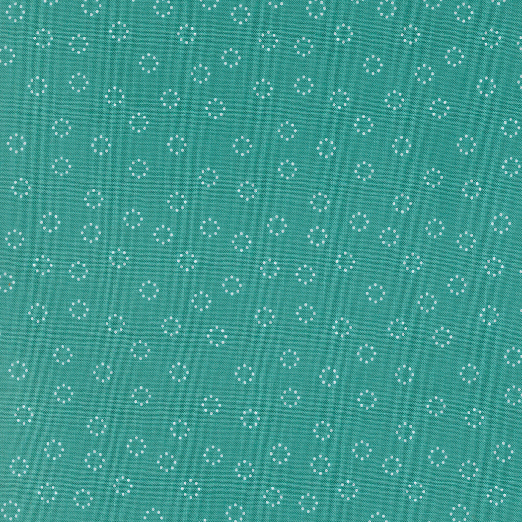 Strawberry Lemonade Daisy Dots Teal M3767721 from Sherri & Chelsi for Moda Fabrics (sold in 25cm increments)