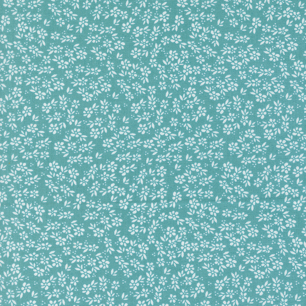 Laguna Sunrise Harbour Teal M3768518 by Sherri and Chelsi for Moda Fabrics (sold in 25cm increments)