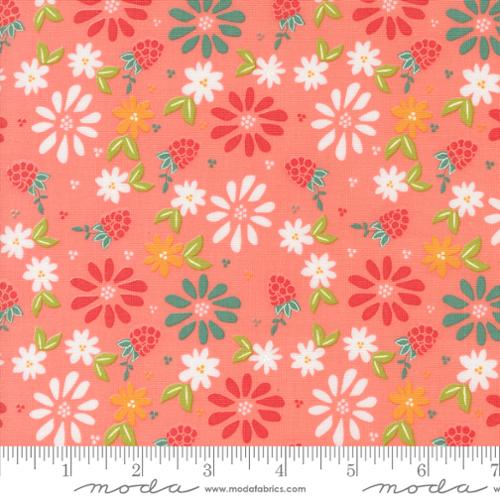 Raspberry Summer Spring Berries Carnation M3769012 by Sherri & Chelsi for Moda Fabrics (sold in 25cm increments)