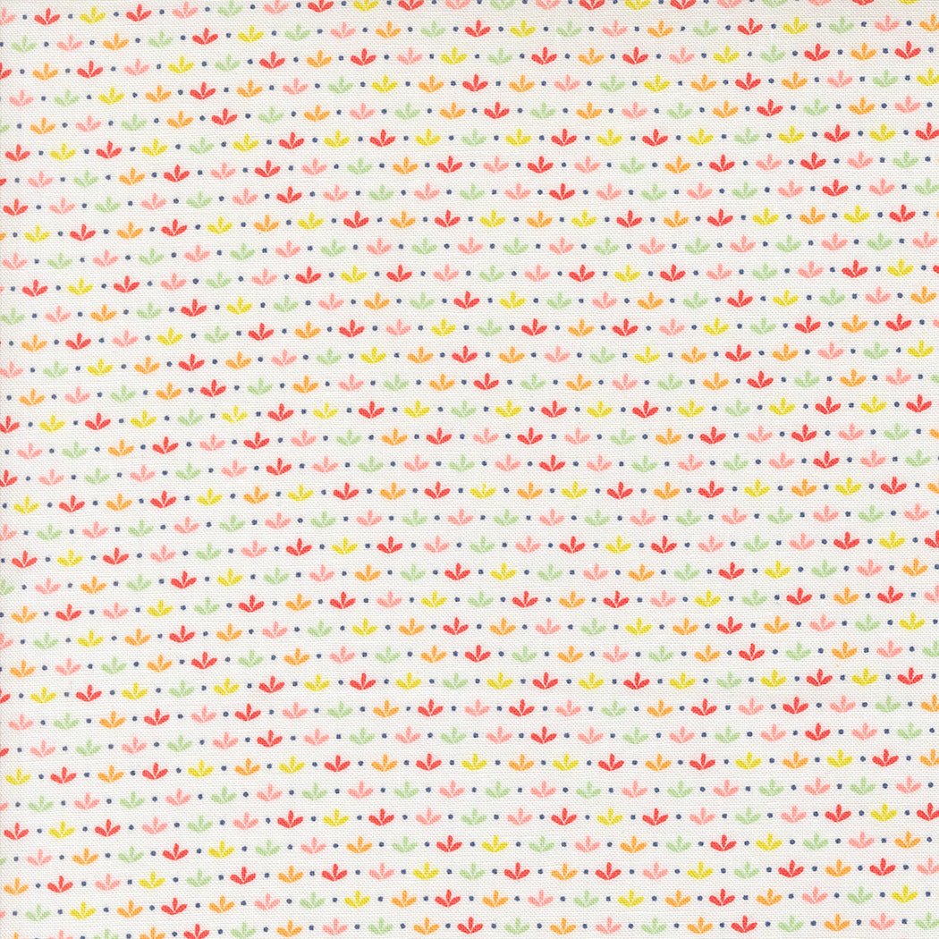Raspberry Summer Sprout Cloud M3769411 by Sherri & Chelsi for Moda Fabrics (sold in 25cm increments)