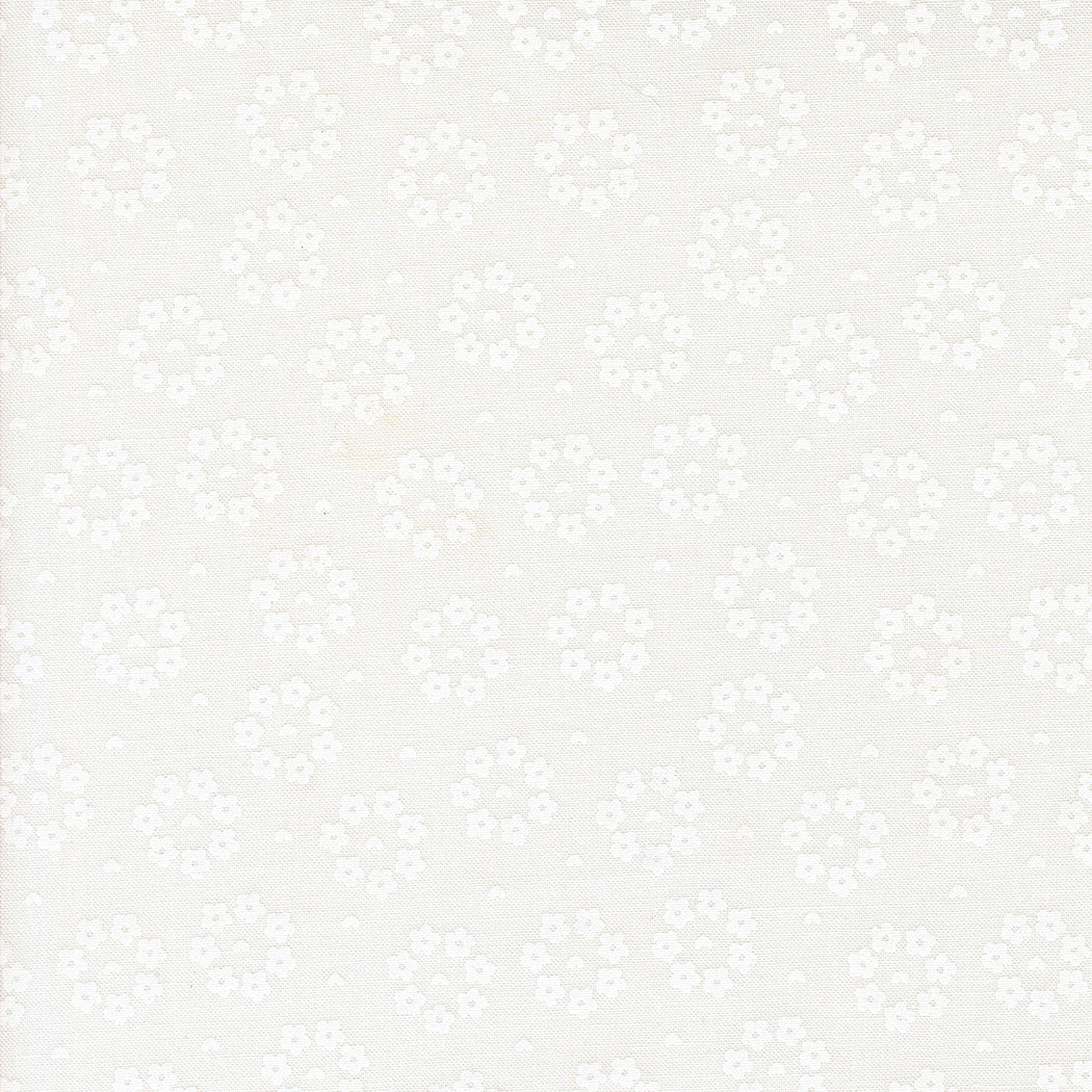 Raspberry Summer Rosy Cloud White M3769521 by Sherri & Chelsi for Moda Fabrics (sold in 25cm increments)