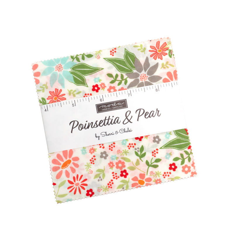 Poinsettia & Pear Charm Pack by Sherri & Chelsi for Moda fabrics