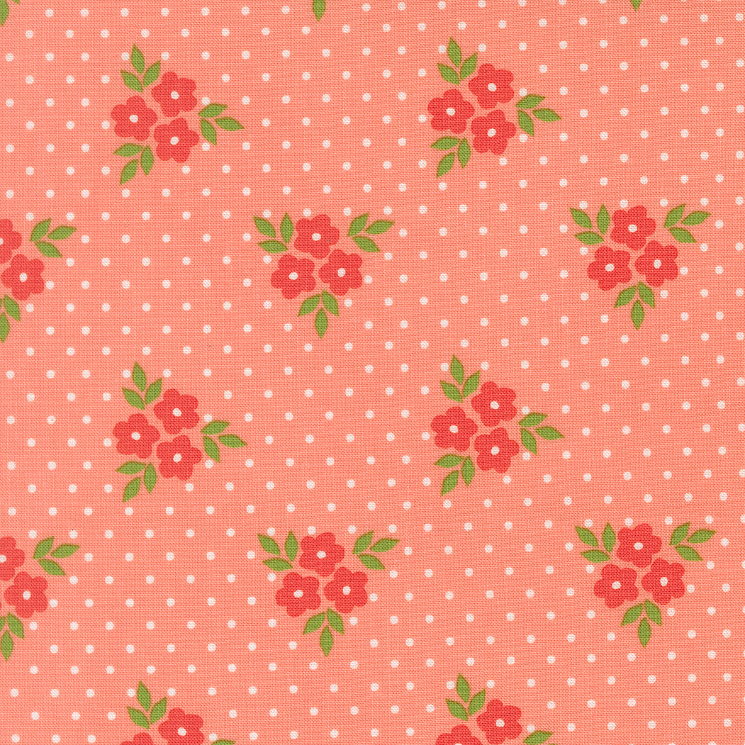 Poinsettia & Pear Bouquet Carnation M3771215 by Sherri & Chelsi for Moda fabrics (sold in 25cm increments)