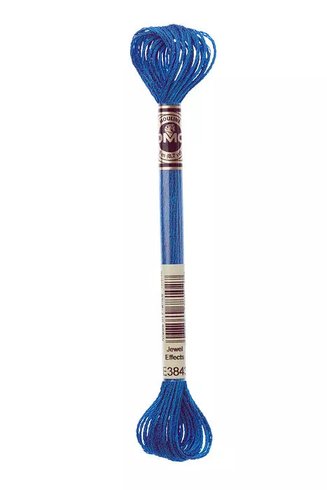 DMC E3843 Mouline Light Effects Pool Blue 6 Strand Embroidery Floss