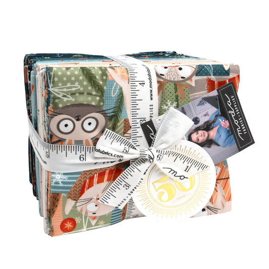 Purrfect Christmas Fat Quarter Bundle by Elena Amo for Moda fabrics