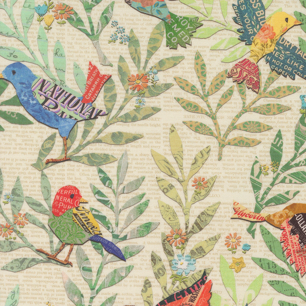Paper Hamlet Birdy Newspaper Paper M3956011 by Cathe Holden for Moda fabrics (sold in 25cm increments)