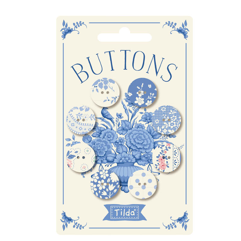 Something Blue Buttons Light 400076 by Tilda