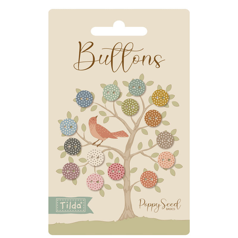 Poppyseed Buttons 9mm by Tilda