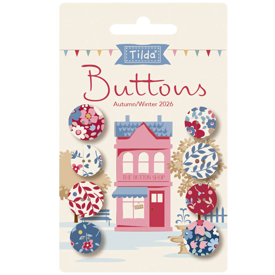 Tilda Village Life Buttons Winter by Tilda