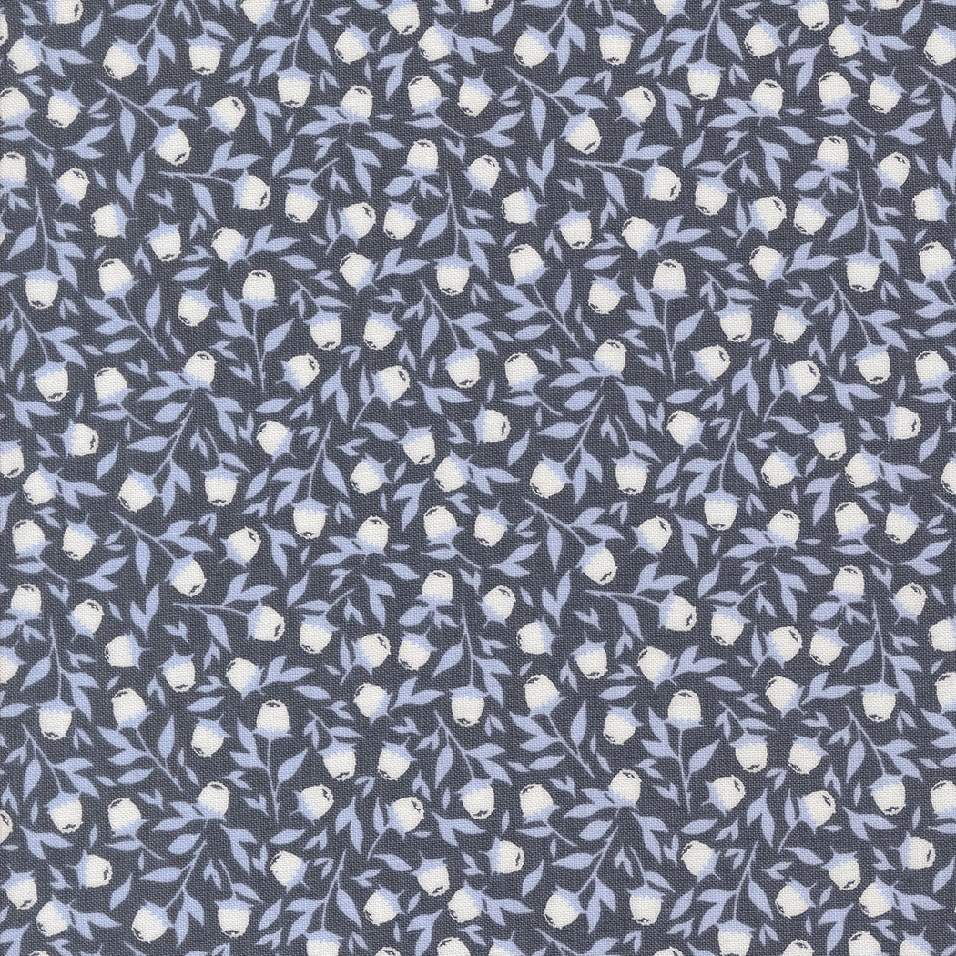 Sun Drenched Foraged Berries Indigo M4320315 by Sweetfire Road for Moda fabrics (sold in 25cm increments)