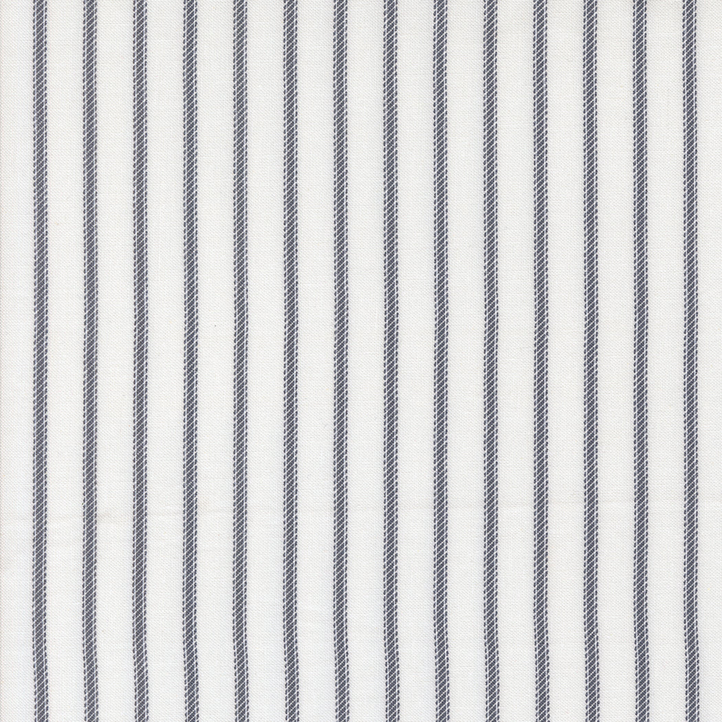 Sun Drenched Ticking Cloud Indigo M4320625 by Sweetfire Road for Moda fabrics (sold in 25cm increments)