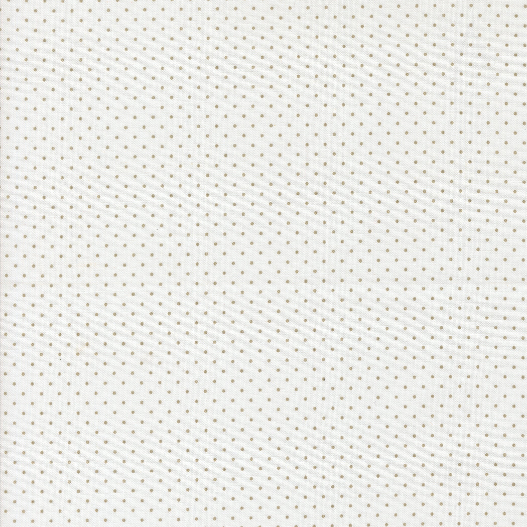 Sun Drenched Farmhouse Dots Cloud Stone M4320711 by Sweetfire Road for Moda fabrics (sold in 25cm increments)