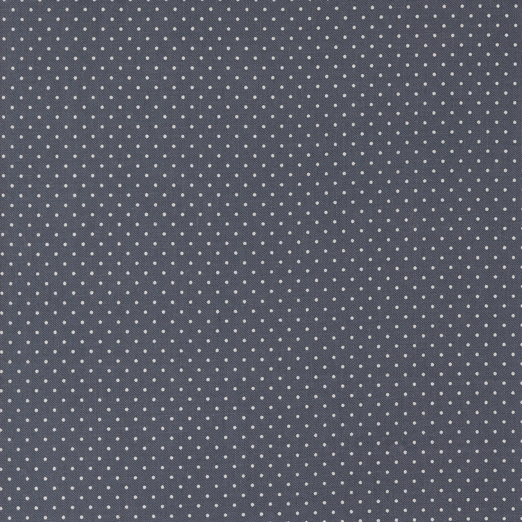 Sun Drenched Farmhouse Dots Indigo M4320715 by Sweetfire Road for Moda fabrics (sold in 25cm increments)