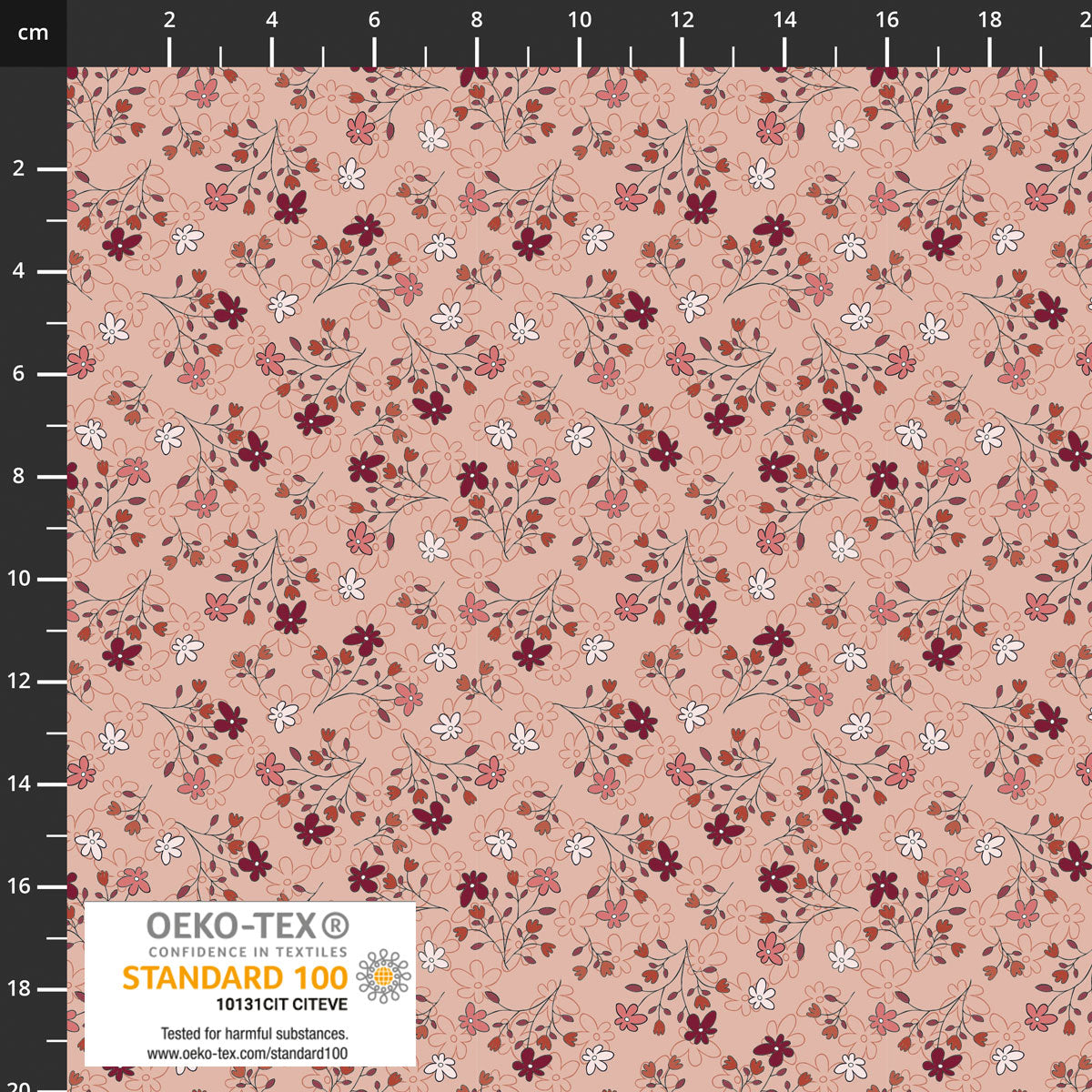 The Sweetest Embrace Rose Flowers Branches 4514524 by Linette Jakobsen for Stoff Fabrics (sold in 25cm increments)