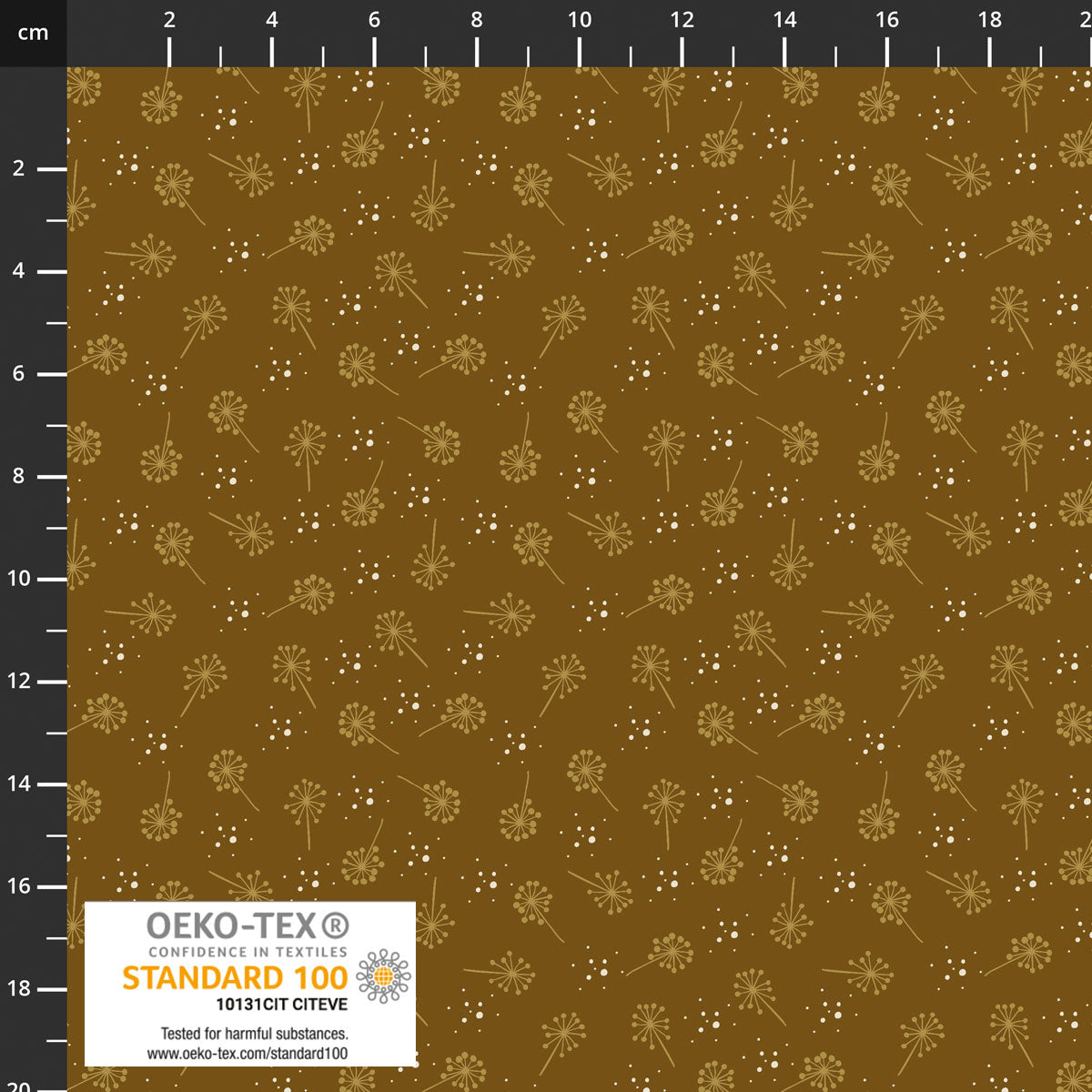 The Sweetest Embrace Mustard Blowflowers 4514540 by Linette Jakobsen for Stoff Fabrics (sold in 25cm increments)