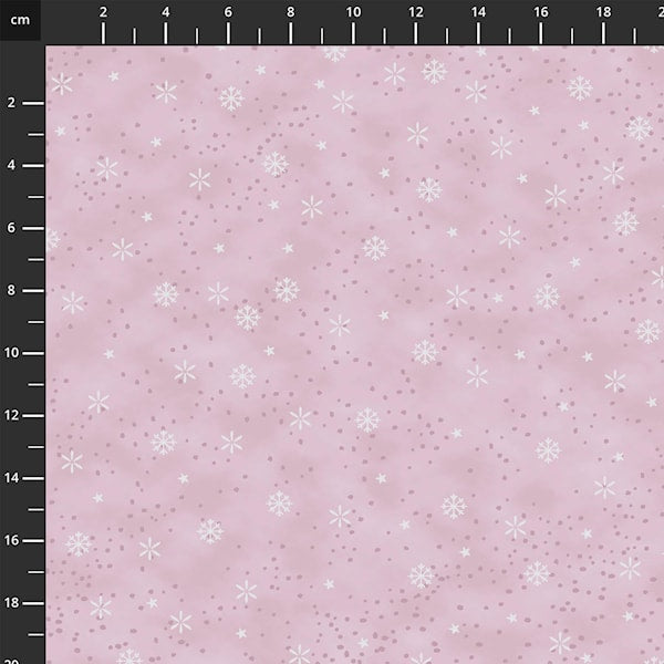 We Love Christmas Small Stars Mauve Silver 4592 432 by Stof Fabrics (sold in 25cm increments)