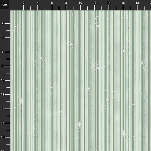We Love Christmas Stripe Dusty Green 4592 825 by Stof Fabrics (sold in 25cm increments)