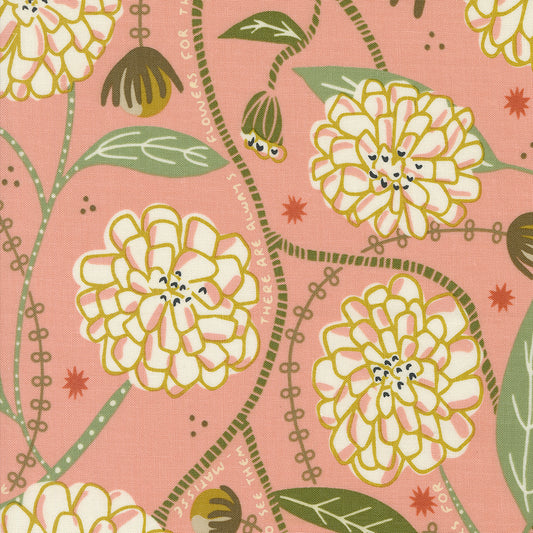 Imaginary Flowers Matisses Large Blossom M4838018 by Gingiber for Moda fabrics (sold in 25 increments)