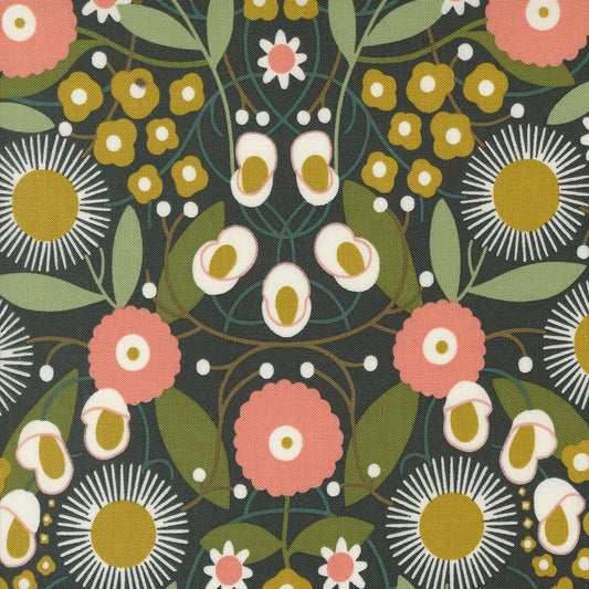 Imaginary Flowers Magical Ebony M4838121 by Gingiber for Moda fabrics (sold in 25 increments)