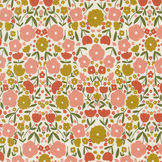 Imaginary Flowers Peppy Petals Cloud M4838211 by Gingiber for Moda fabrics (sold in 25 increments)