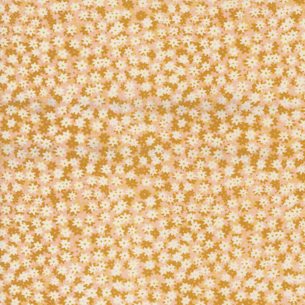 Bee Garden Floral Phase Beeswax M4841714 by Gingiber for Moda Fabrics (sold in 25cm increments)