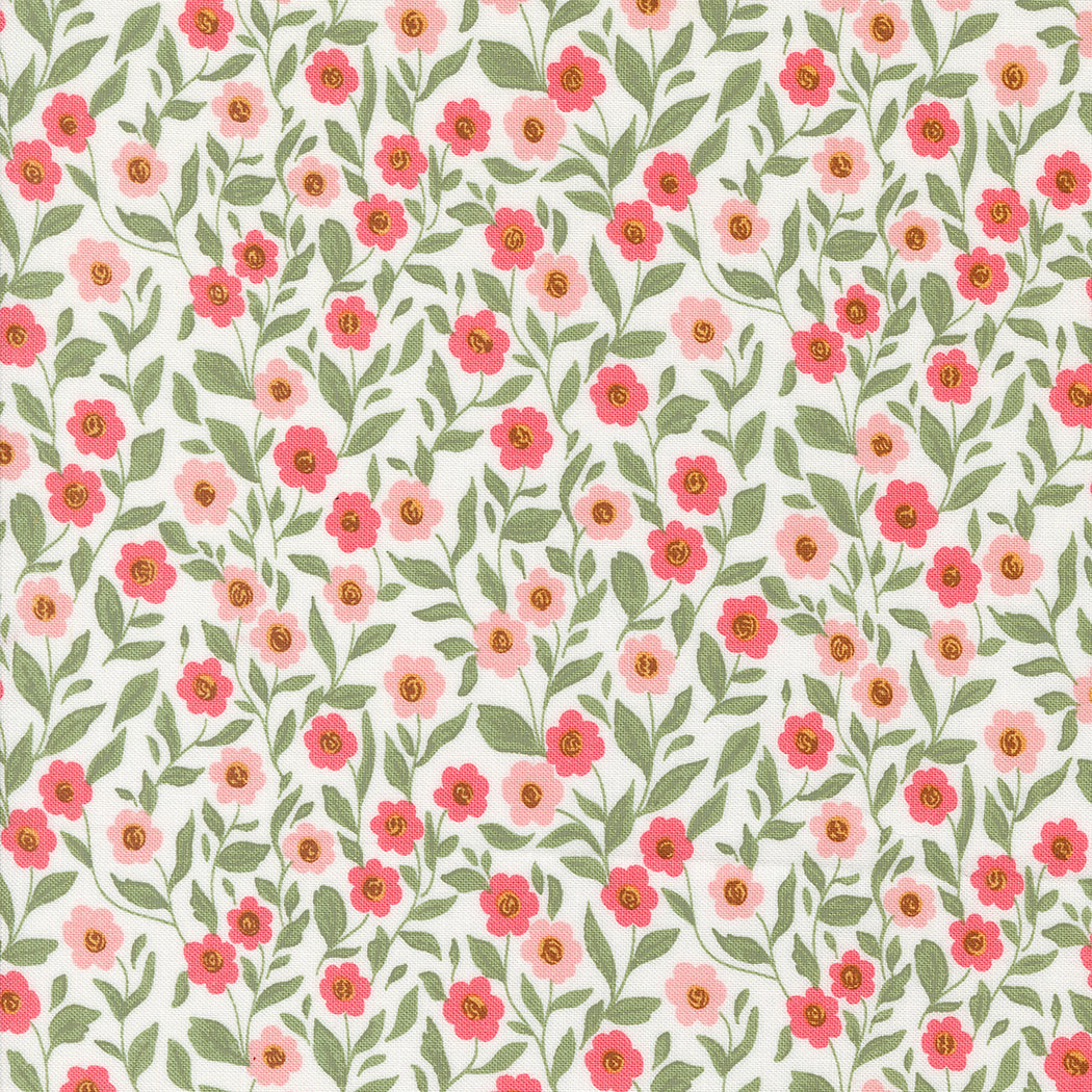 Love Blooms Lace Small Floral M522111 by Lella Boutique for Moda Fabrics (sold in 25cm increments)